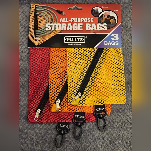 Vaultz Multi-Color Mesh Storage Bags, NWT - Picture 1 of 4
